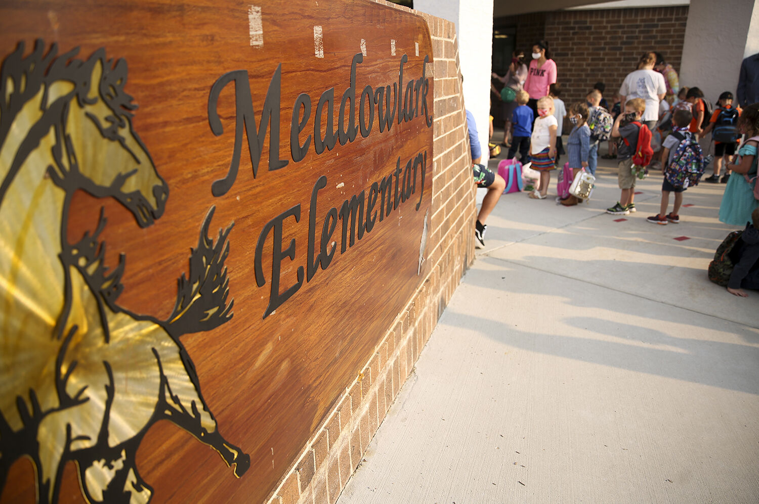The first day of school for Johnson County School District was held